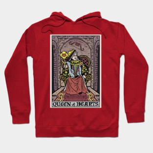 Queen of Hearts Tarot Card Valentines Day Hoodie